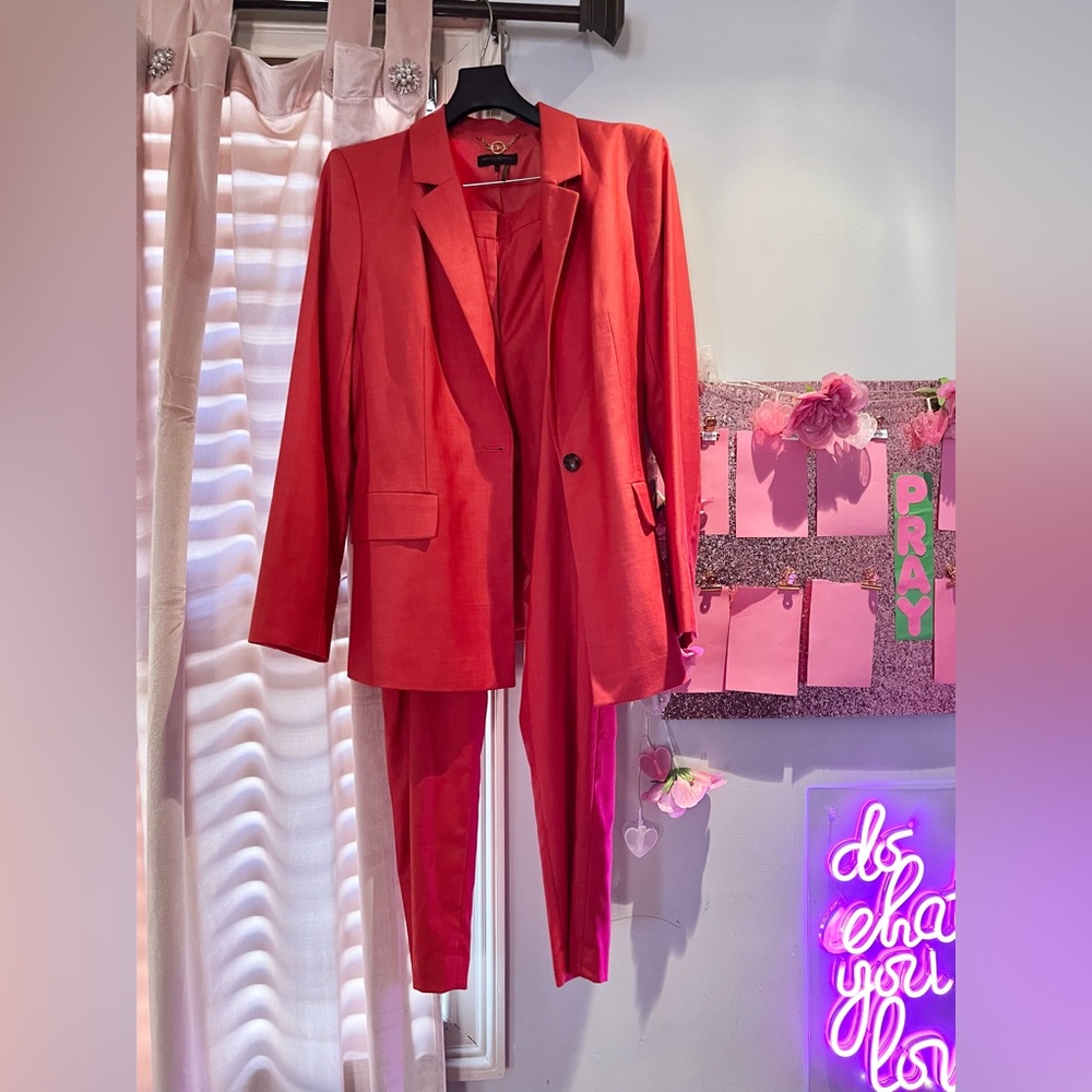 Donna Karan Tropical Jungle Blazer size 12 & Pants size 10